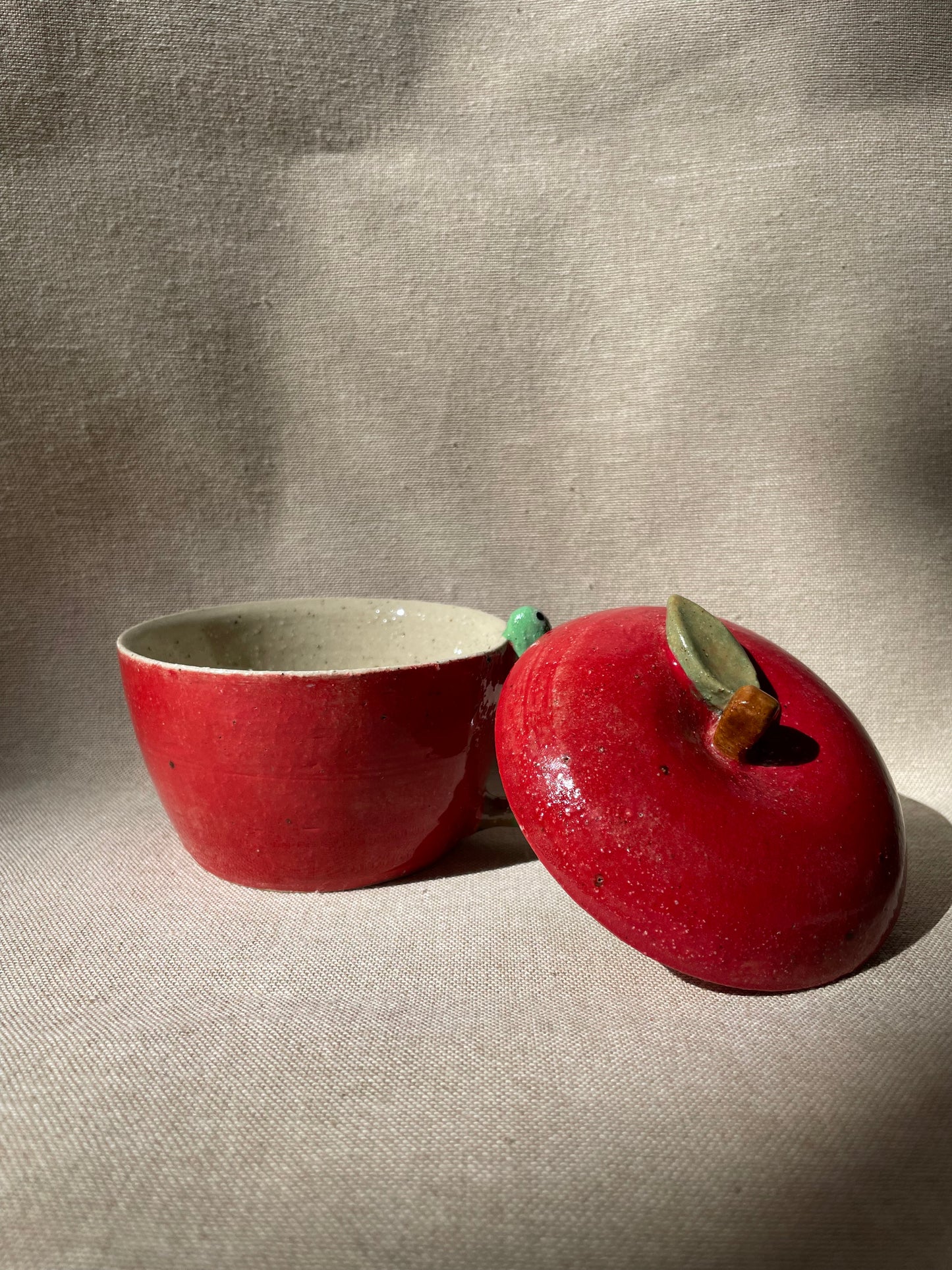 snacking caterpillar mug