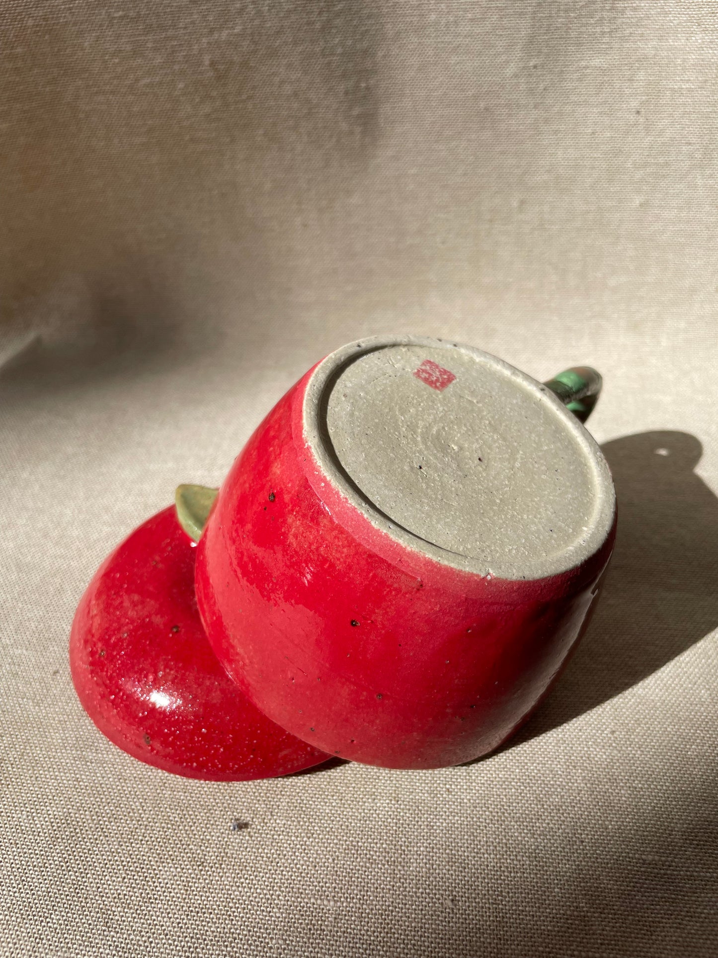 snacking caterpillar mug