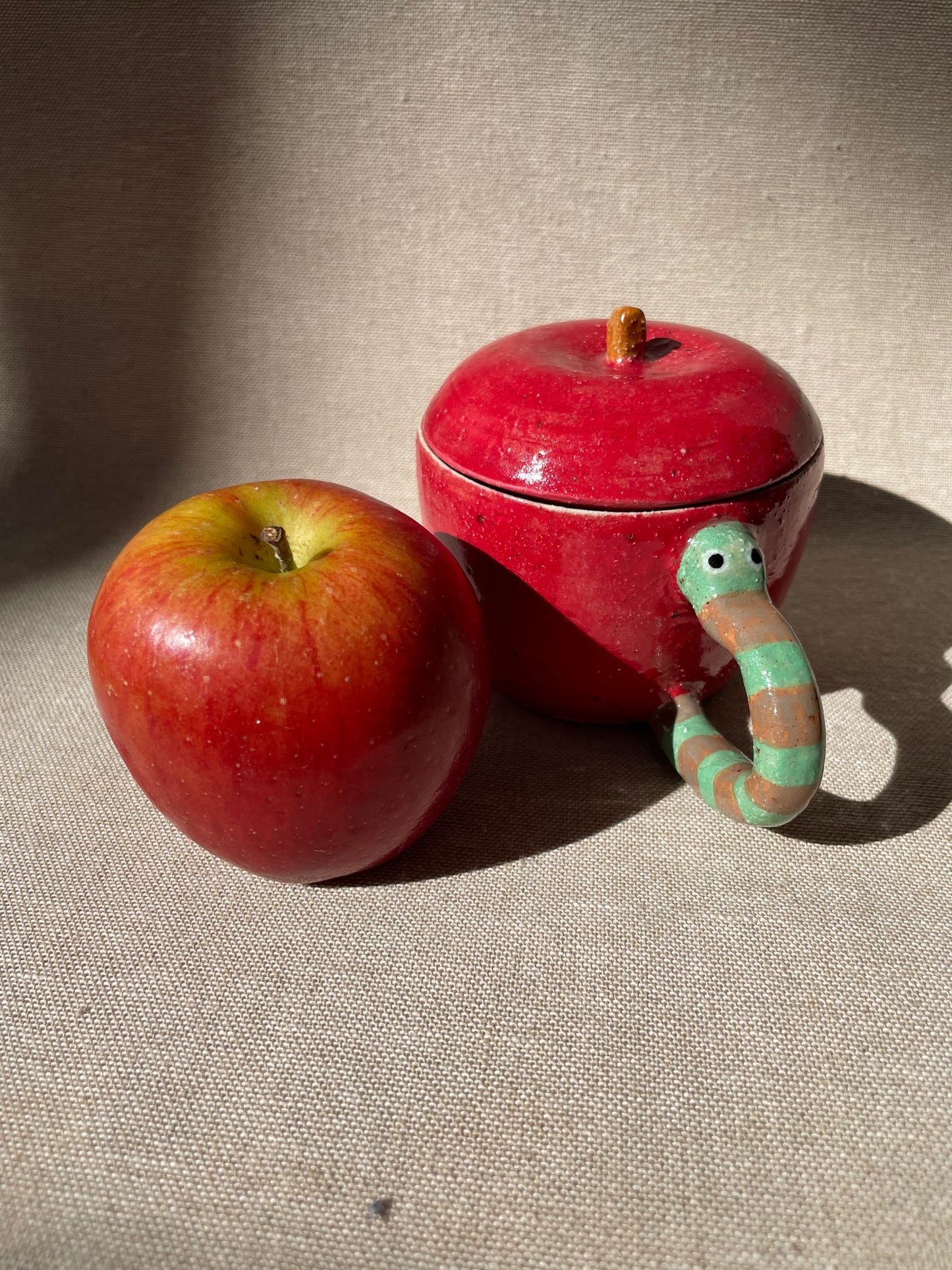 snacking caterpillar mug